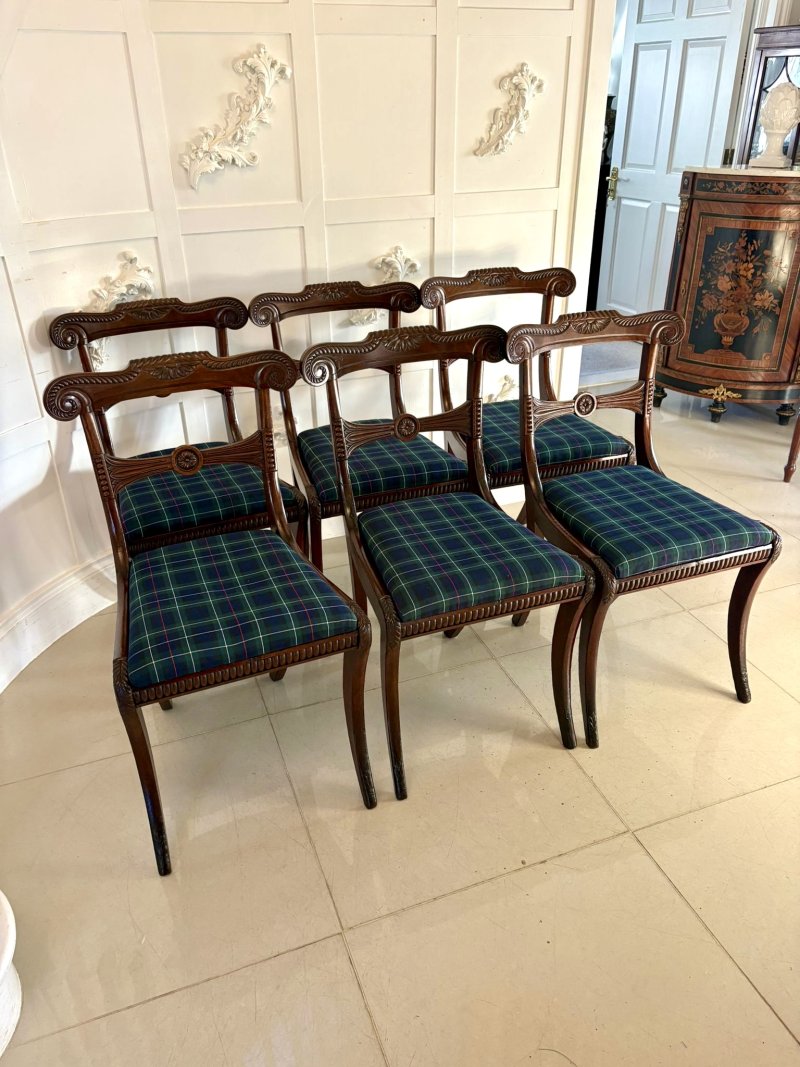 Magnificent Quality Antique Set of 6 Regency Dining Chairs